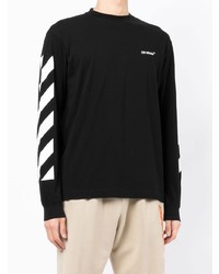 T-shirt à manche longue noir Off-White