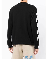 T-shirt à manche longue noir Off-White