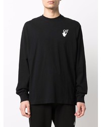 T-shirt à manche longue noir Off-White