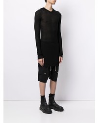 T-shirt à manche longue noir Rick Owens