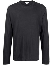 T-shirt à manche longue noir James Perse