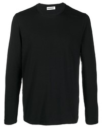 T-shirt à manche longue noir Jil Sander