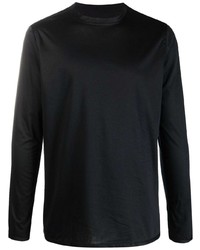 T-shirt à manche longue noir Kiton