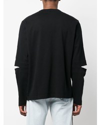 T-shirt à manche longue noir Helmut Lang