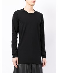 T-shirt à manche longue noir Rick Owens