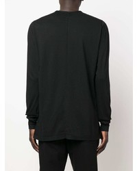 T-shirt à manche longue noir Rick Owens