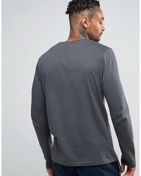 T-shirt à manche longue noir Asos