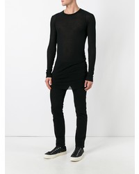 T-shirt à manche longue noir Rick Owens