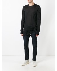 T-shirt à manche longue noir Rick Owens