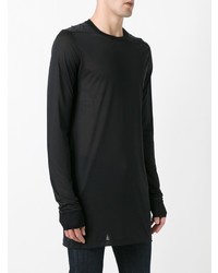 T-shirt à manche longue noir Rick Owens