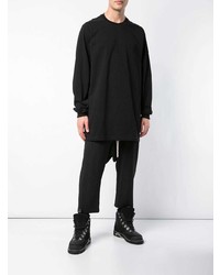 T-shirt à manche longue noir Rick Owens