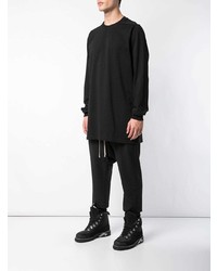 T-shirt à manche longue noir Rick Owens