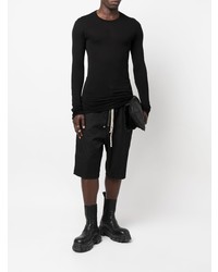 T-shirt à manche longue noir Rick Owens