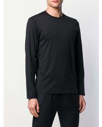 T-shirt à manche longue noir Brunello Cucinelli