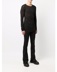 T-shirt à manche longue noir Rick Owens