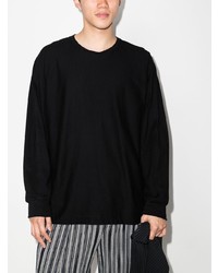 T-shirt à manche longue noir Homme Plissé Issey Miyake