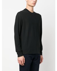 T-shirt à manche longue noir Zanone