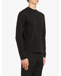 T-shirt à manche longue noir Prada