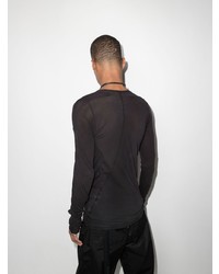 T-shirt à manche longue noir Rick Owens DRKSHDW