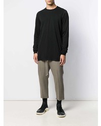 T-shirt à manche longue noir Rick Owens DRKSHDW