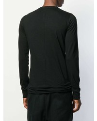 T-shirt à manche longue noir Rick Owens