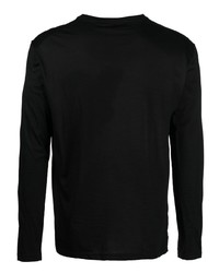T-shirt à manche longue noir Dell'oglio