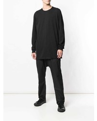 T-shirt à manche longue noir Rick Owens DRKSHDW