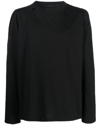 T-shirt à manche longue noir Marina Yee