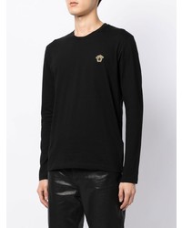 T-shirt à manche longue noir Versace