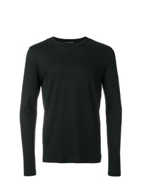 T-shirt à manche longue noir Michael Kors Collection