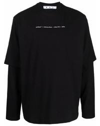 T-shirt à manche longue noir Off-White