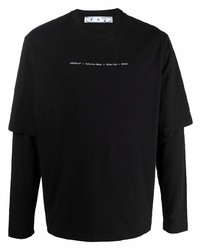 T-shirt à manche longue noir Off-White