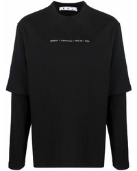 T-shirt à manche longue noir Off-White