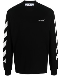 T-shirt à manche longue noir Off-White