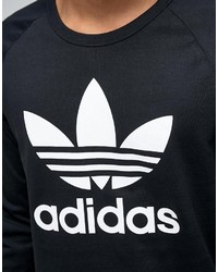 T-shirt à manche longue noir adidas