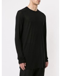 T-shirt à manche longue noir Rick Owens