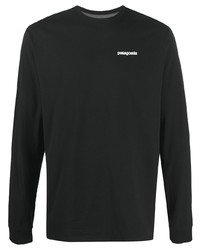 T-shirt à manche longue noir Patagonia