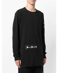 T-shirt à manche longue noir Rick Owens DRKSHDW