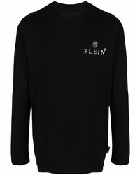 T-shirt à manche longue noir Philipp Plein