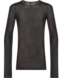 T-shirt à manche longue noir Rick Owens DRKSHDW