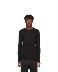 T-shirt à manche longue noir Rick Owens