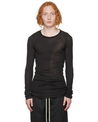 T-shirt à manche longue noir Rick Owens