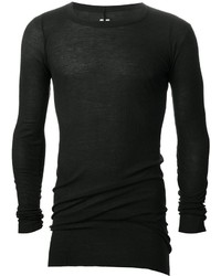 T-shirt à manche longue noir Rick Owens