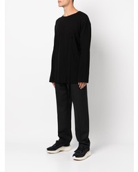 T-shirt à manche longue noir Yohji Yamamoto