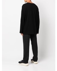 T-shirt à manche longue noir Yohji Yamamoto