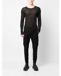 T-shirt à manche longue noir Rick Owens