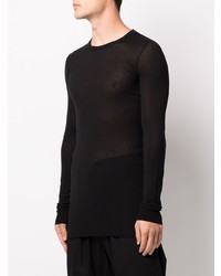 T-shirt à manche longue noir Rick Owens