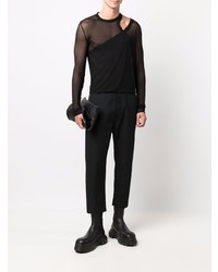 T-shirt à manche longue noir Rick Owens