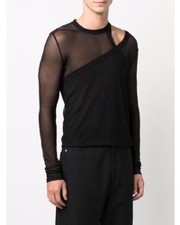 T-shirt à manche longue noir Rick Owens