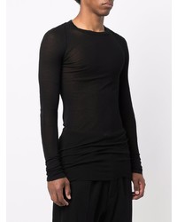 T-shirt à manche longue noir Rick Owens